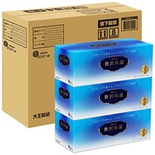 エリエール 箱ティシュー 贅沢保湿 200組×12箱(3箱×4パック) パルプ100%【ハーフケース】【EC 段ケース入数】