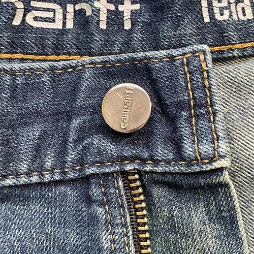 20s メキシコ製 デニム ダブルニー Carhartt カーハート 38×32 詳細写真10