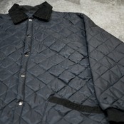 black quilting jacket