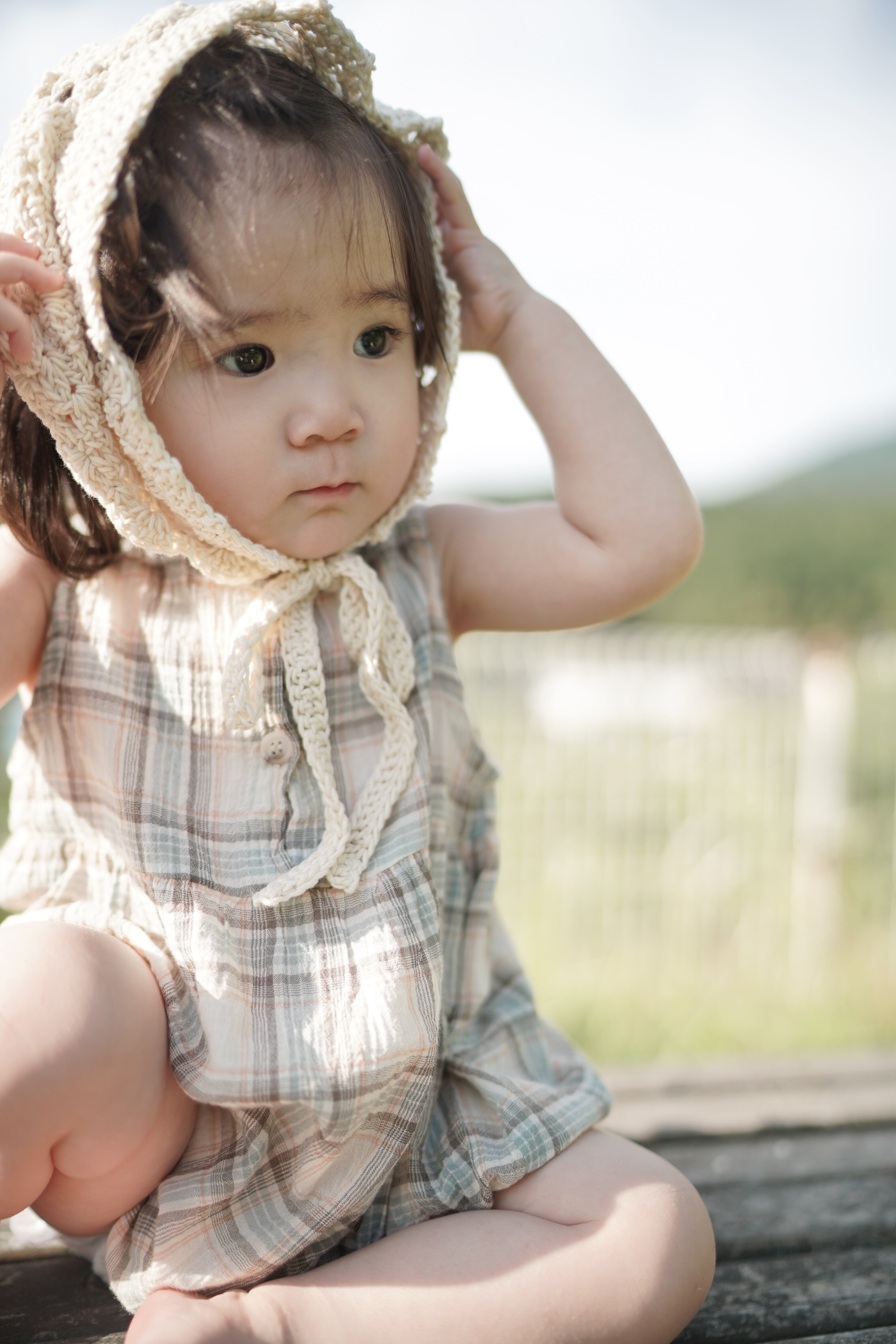 ꒰ 即納 ꒱ check pin tuck suit / minibeige