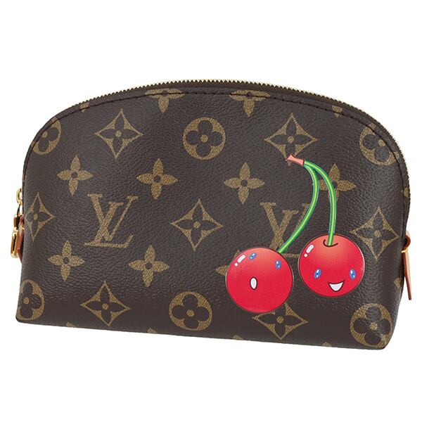 New LOUIS VUITTON ルイヴィトン ポシェット・コスメティック PM モノグラム チェリー 村上隆 コラボ 化粧ポーチ 新品