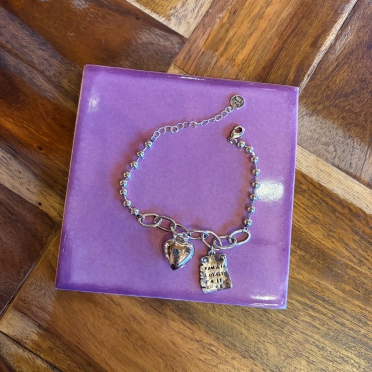 TOPANGA Accessory　 Silver heart charm Bracelet　シルバーハートチャームブレスレット　Silver　bracelet　シルバー　ブレスレット