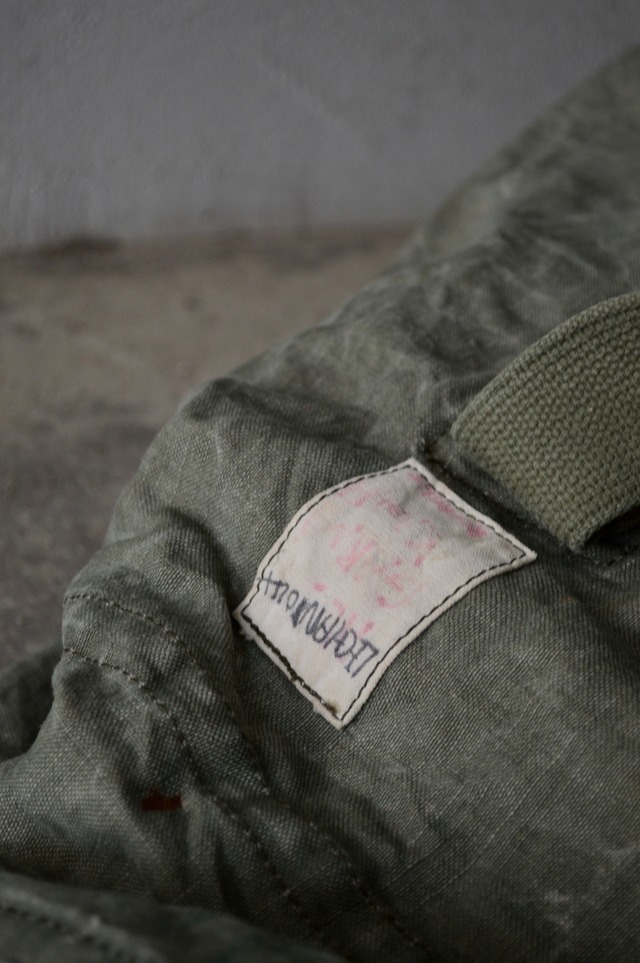 French Military 1950's Vintage Duffle Bag Hard Vintage Condition フランス軍 1950年代 ビンテージ ダッフルバッグ
