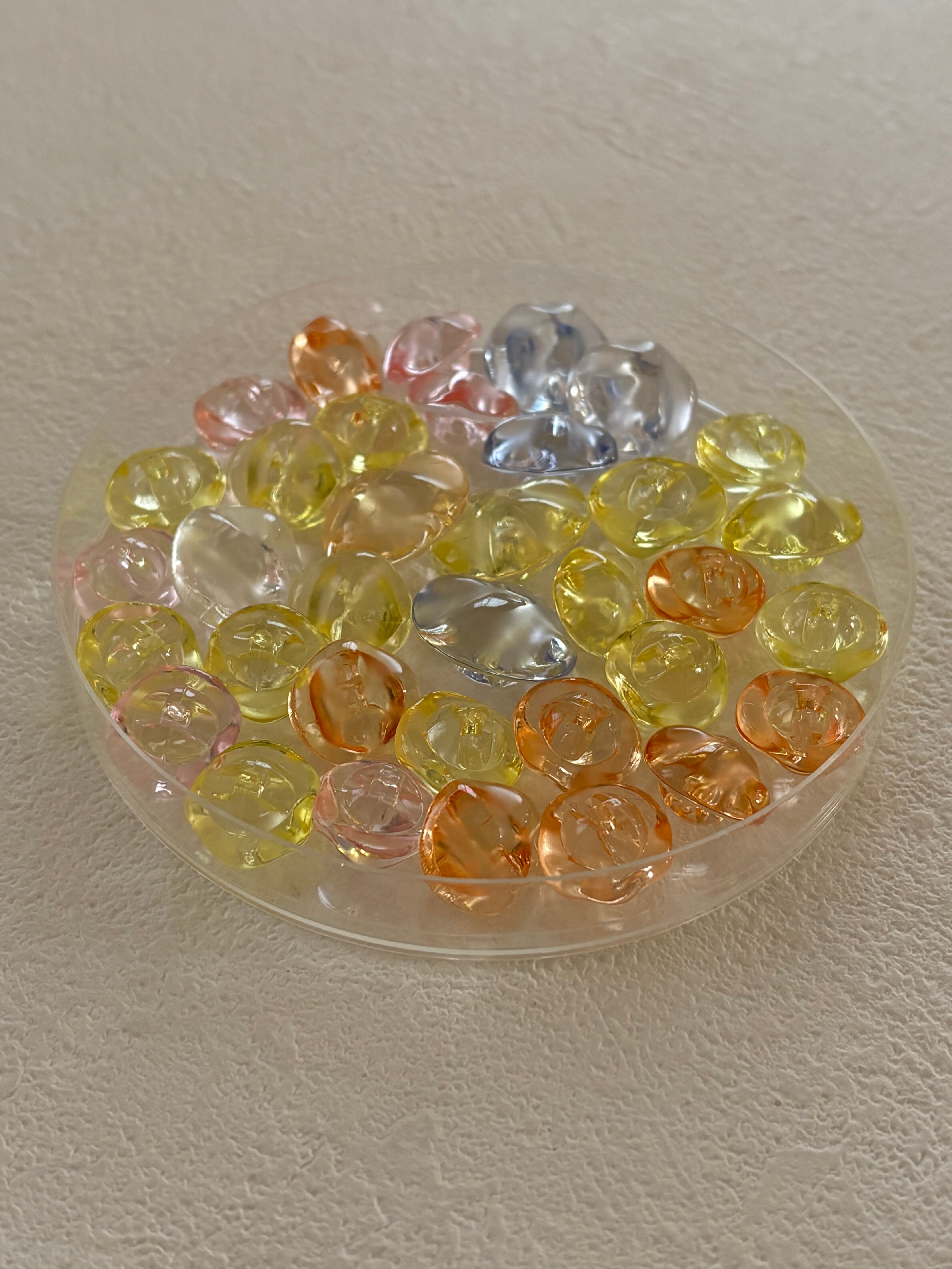 Japanese Vintage ボタン 15×14mm キャンディーボタン レトロボタン 昭和レトロ アクセサリーパーツ デコレーション