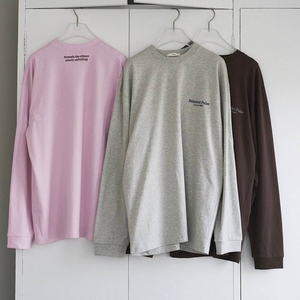 【 anuke 】Logo Long T-Shirts