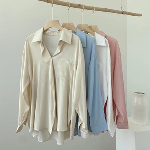 スキッパーとろみシャツ　AJ2205-611