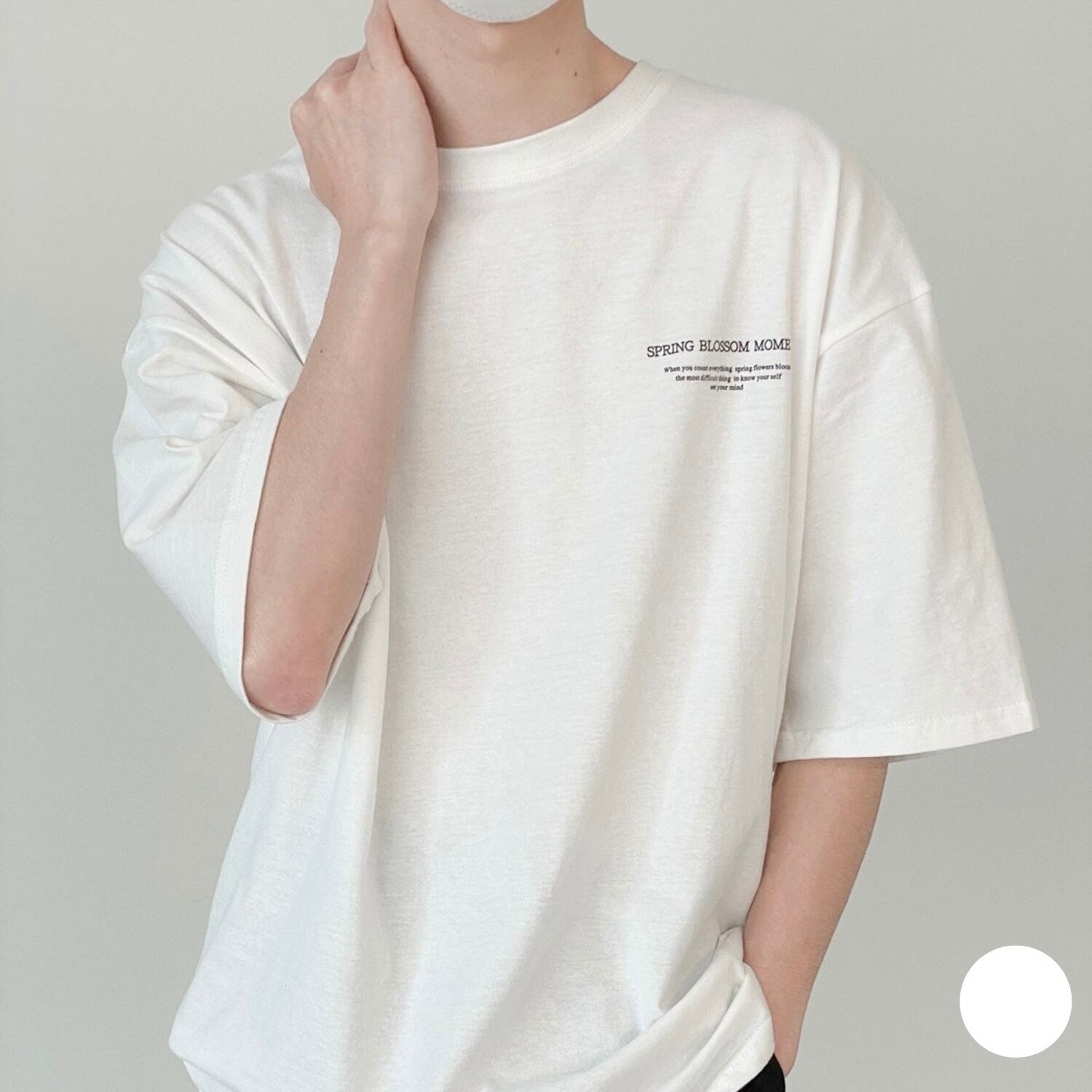 シンプルプリントTシャツ【OMT62】