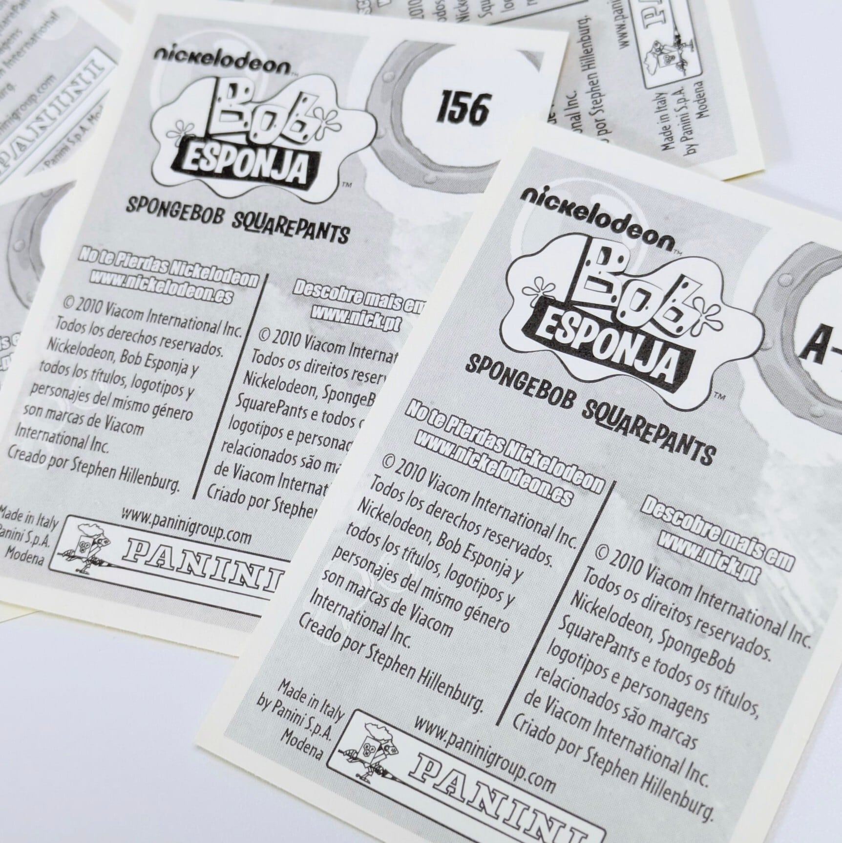 ☆送料無料！☆2010年製 パニーニ【 SpongeBob SquarePants / スポンジボブ 】Bob Esponja No Stop / ステッカーパック / Panini Stickers / パニーニ・ステッカー 単品 （1個=5STICKER入）〚アメリカン雑貨 アメトイ〛