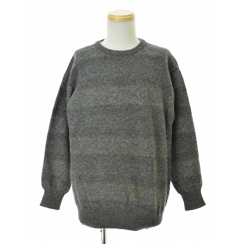 COMME des GARCONS HOMME PLUS / コムデギャルソンオムプリュス80s〜 archive ジャガード ボーダー長袖ニットセーター