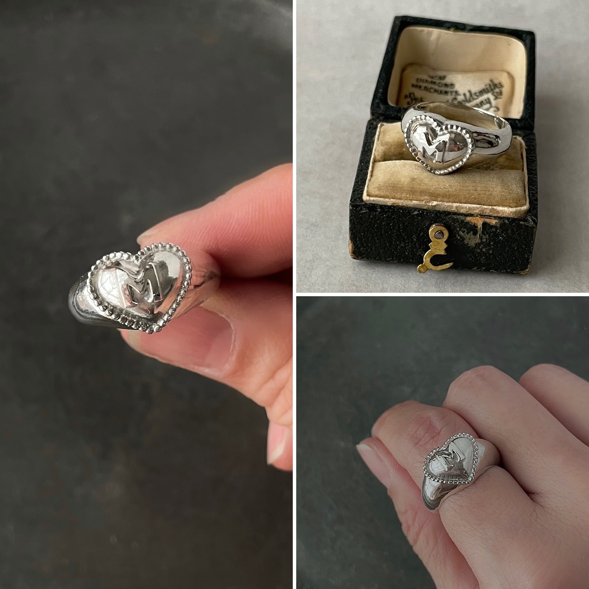 Heartのイニシャルリング | atelier rooms