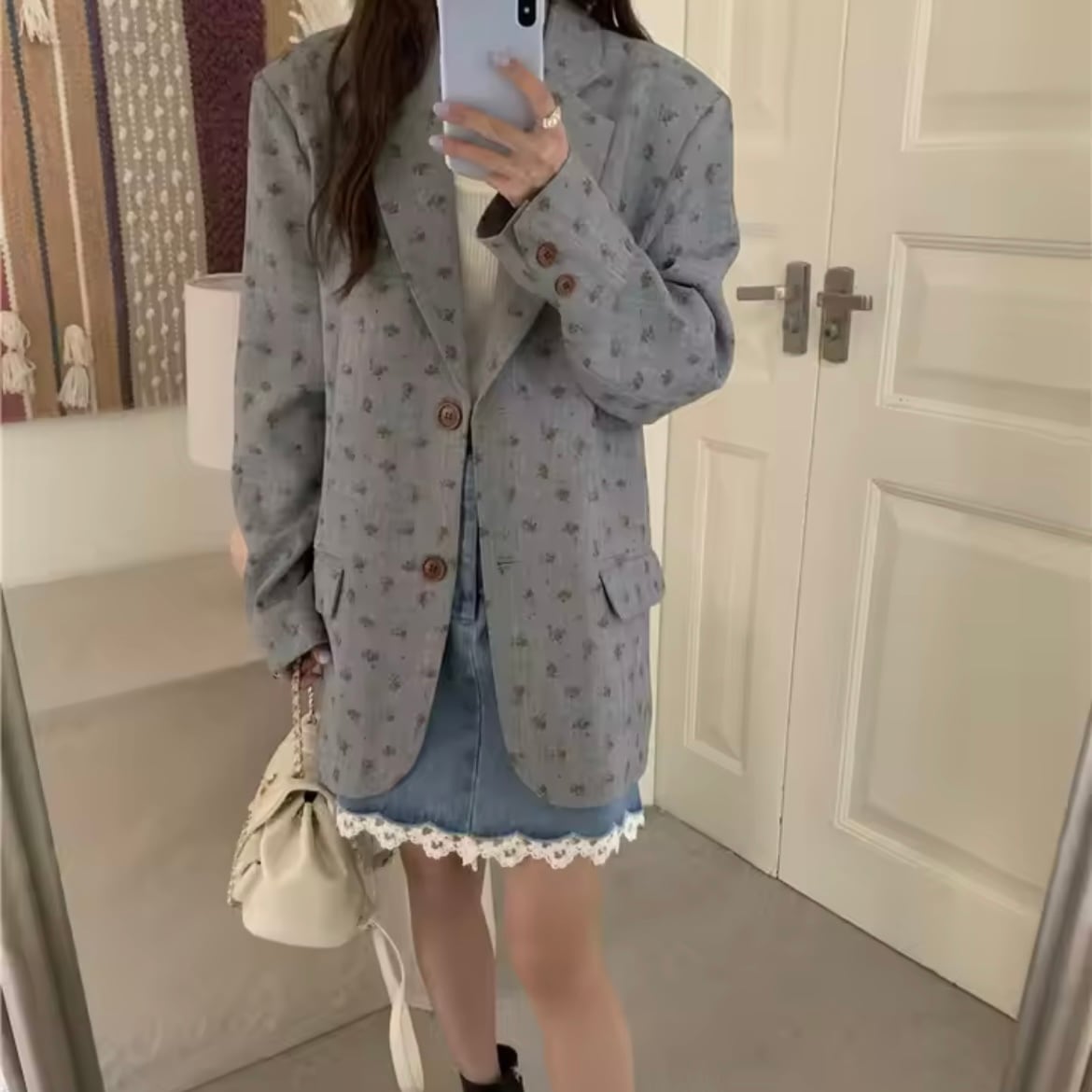 flower tailored jacket