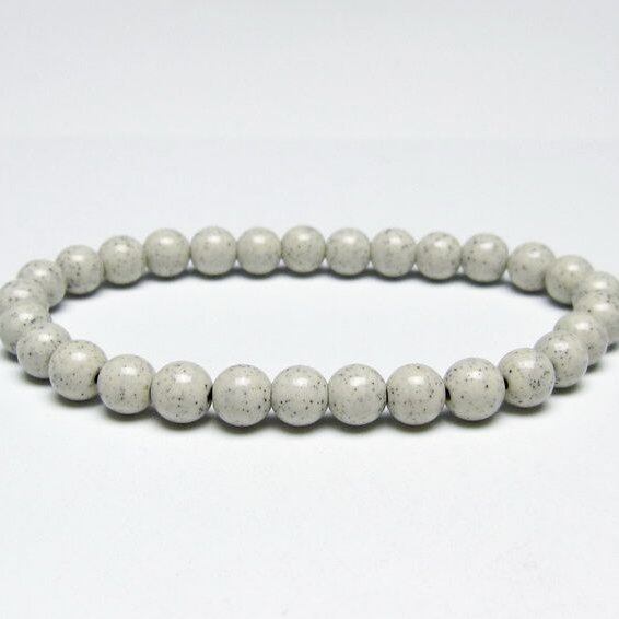 北投石 ブレスレット 6mm 一点物 メール便可 111-50338