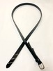 【Haddon & Jones】 20mm Buff Leather Narrow Belt　Black / Silver Star