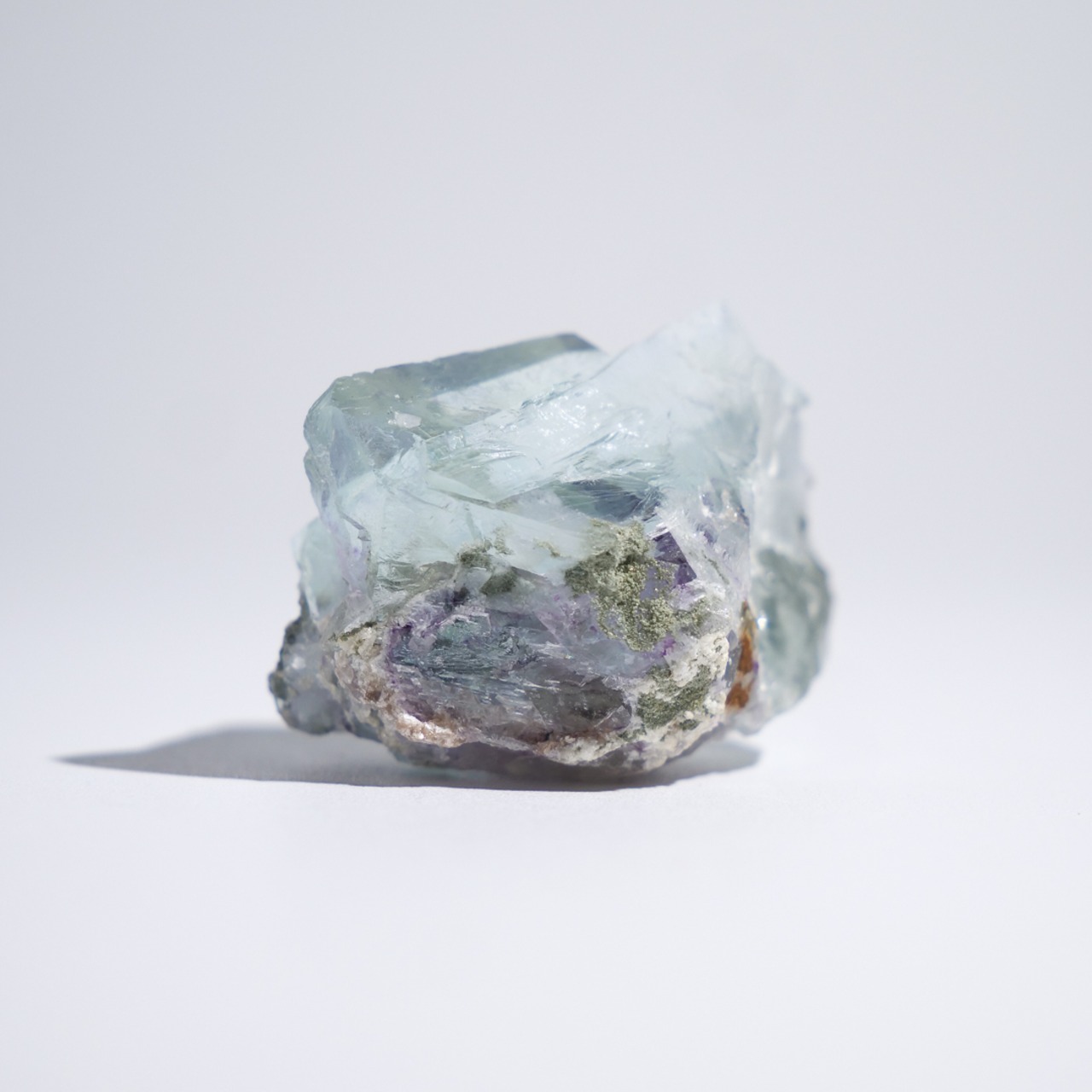 フローライト 共生 中国・ヤオガンシャン産 / 原石 標本【F_3】