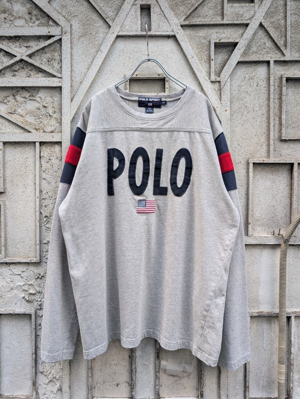 "POLO SPORT" USA flag football L/S