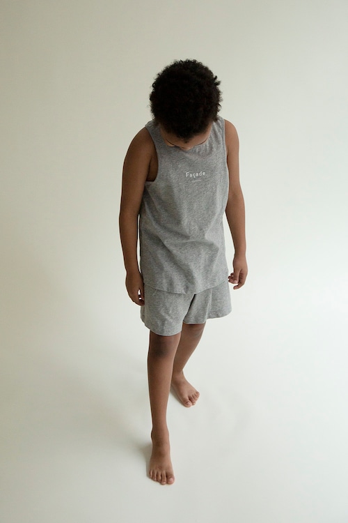 《Façade 2024SS》Montagne tank top / jaspé grey