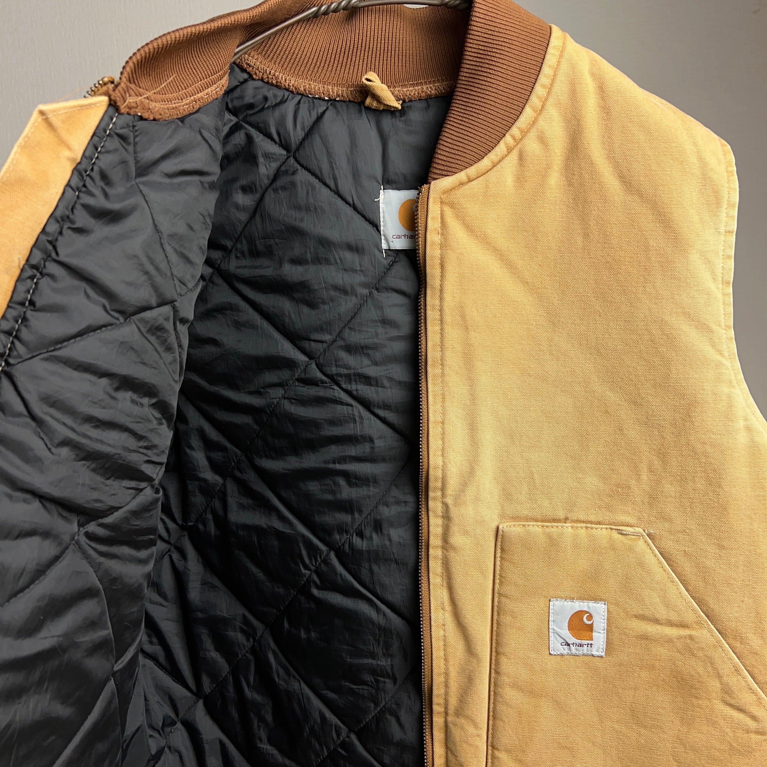 80's~90's “Carhartt” Duck Vest 80年代~90年代 カーハート ダックベスト USA製【0929A117】【送料無料】