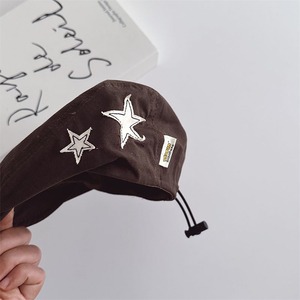 GOODSスター柄ハンチング