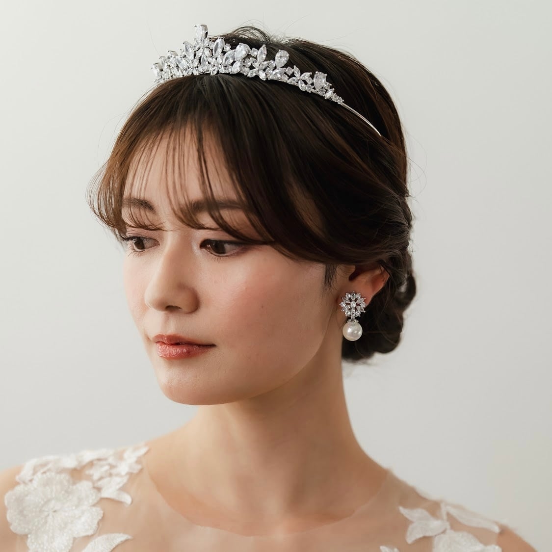 ZP-06】キュービックジルコニア ピアス / イヤリング | BRIDE ME