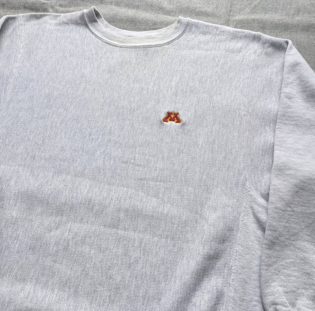 90s champion r/w minesota university logo 小岩店