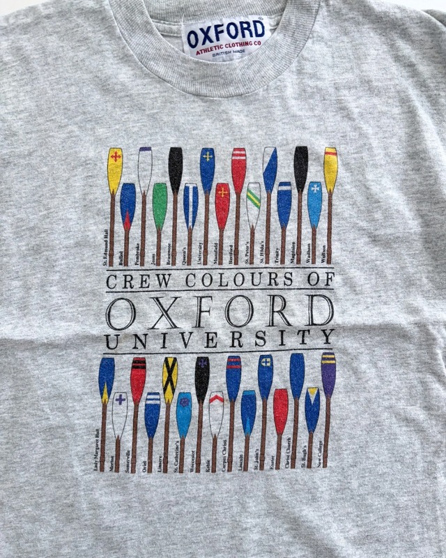 【7-9T相当・vintage】OXFORD university パドルtee