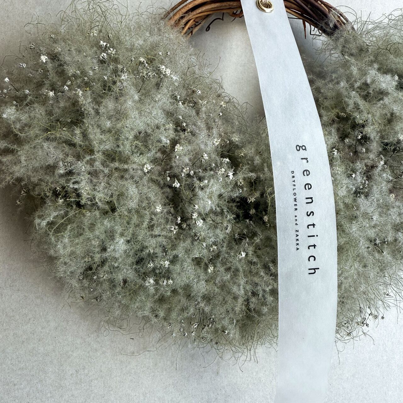 スモークツリーのハーフリース | ドライフラワースワッグと布雑貨