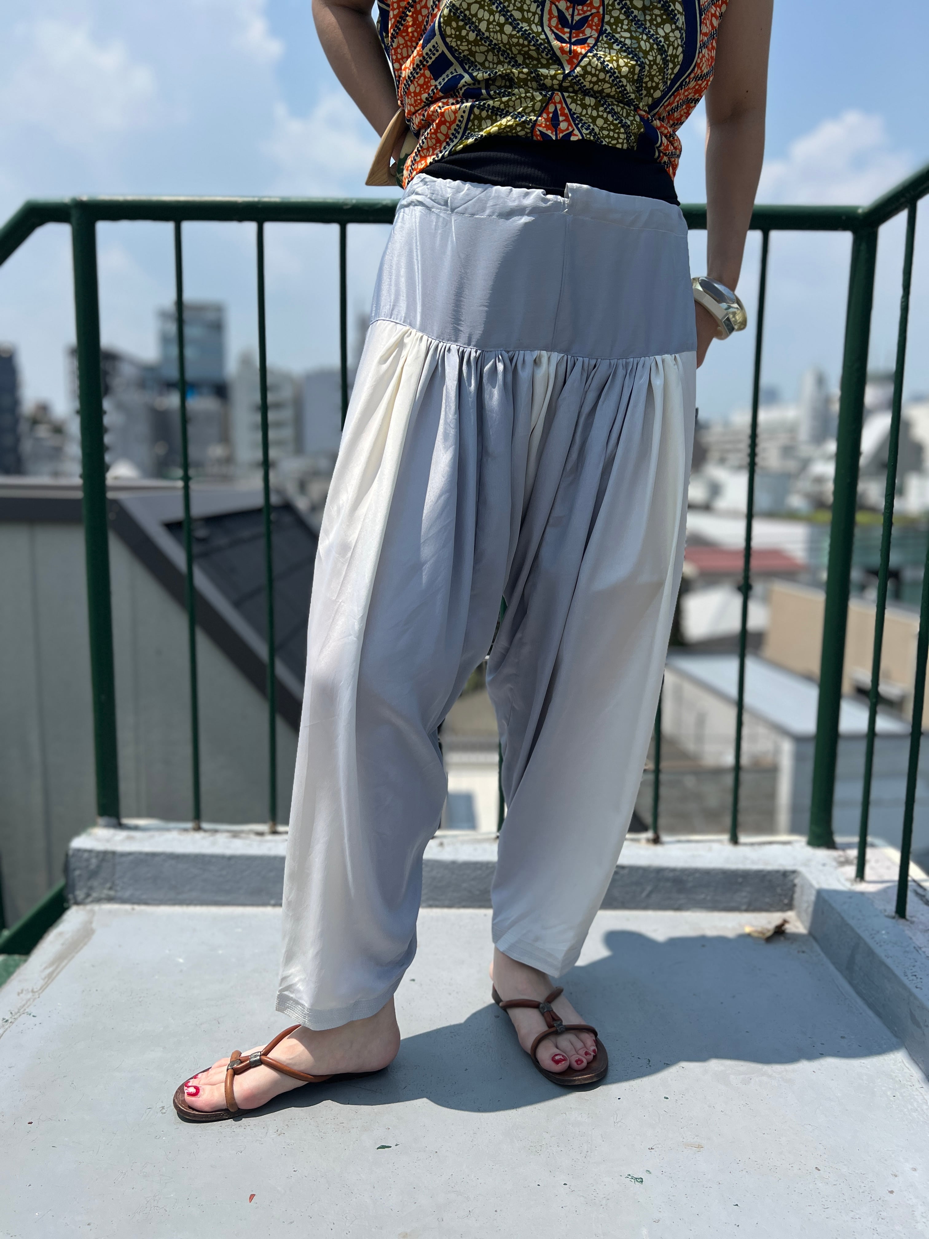 Vintage indian silver gradation poly pants
