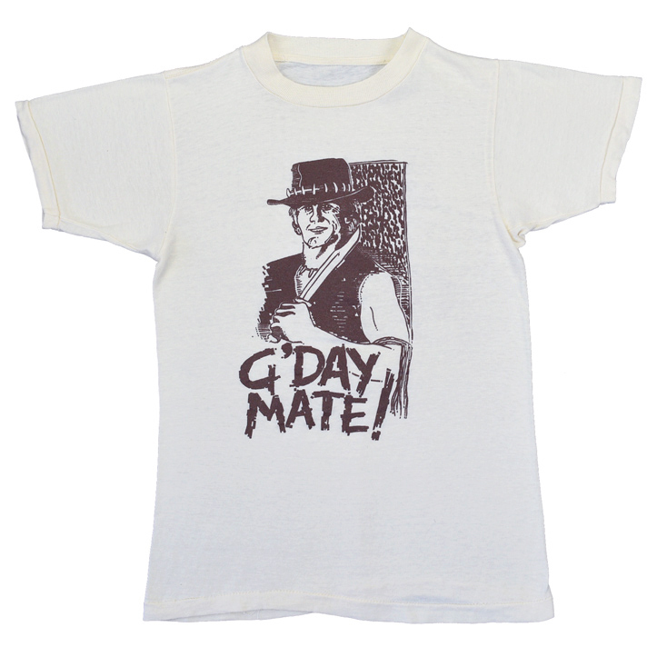80s クロコダイルダンディー ハリウッド映画 ヴィンテージTシャツ XS 