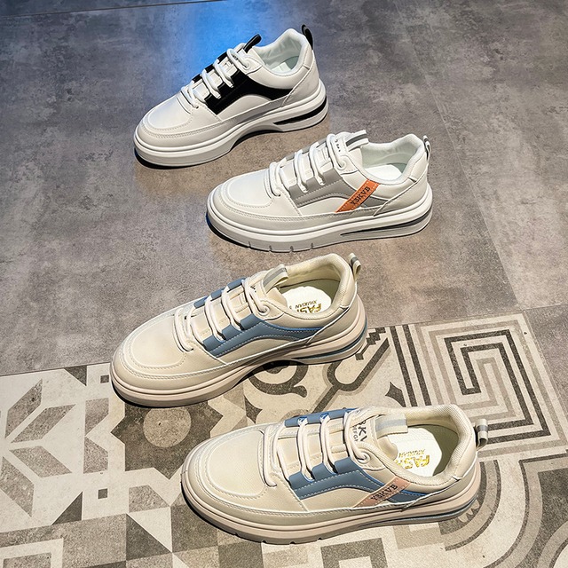 スプリングオータムホワイトカジュアル 靴 シューズ レース ストリート 春物 秋物 レースアップ 部族の婦人靴22234700358