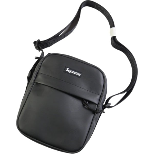 Supreme Leather Shoulder Bag Black