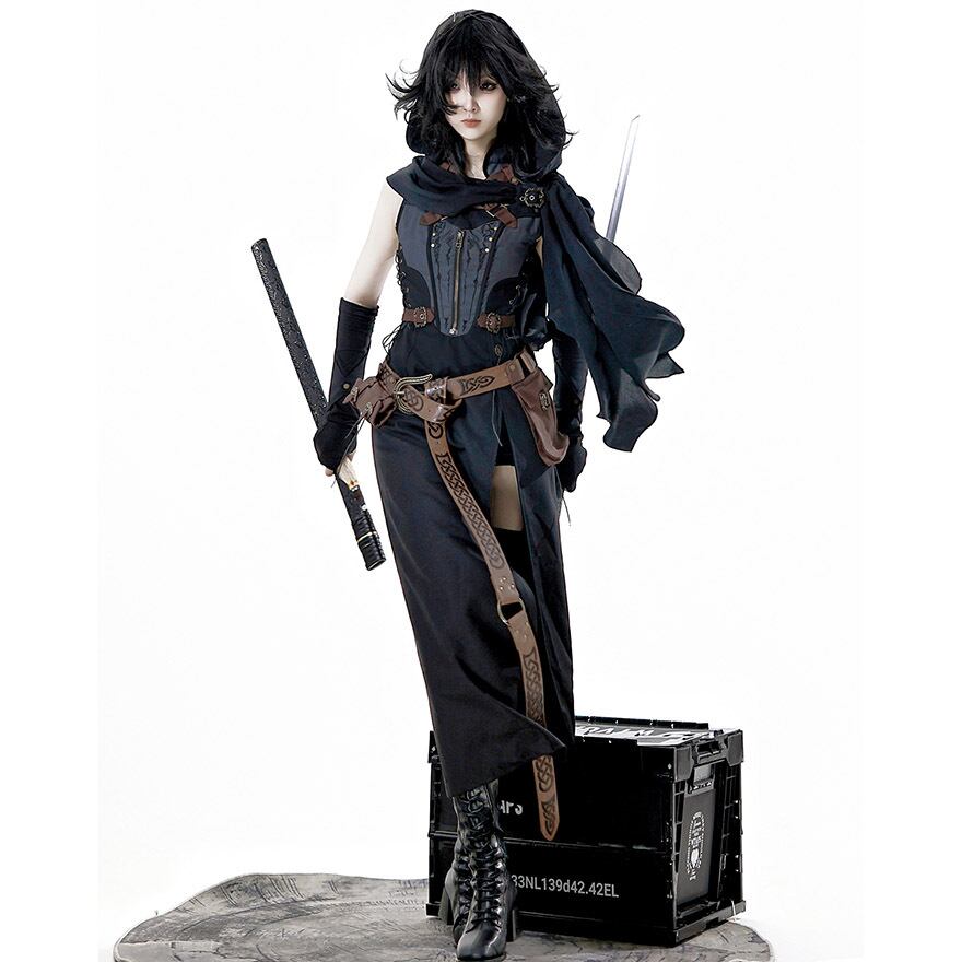 スチームパンク ロリパン コスプレ衣装 ハロウィン 5点セット