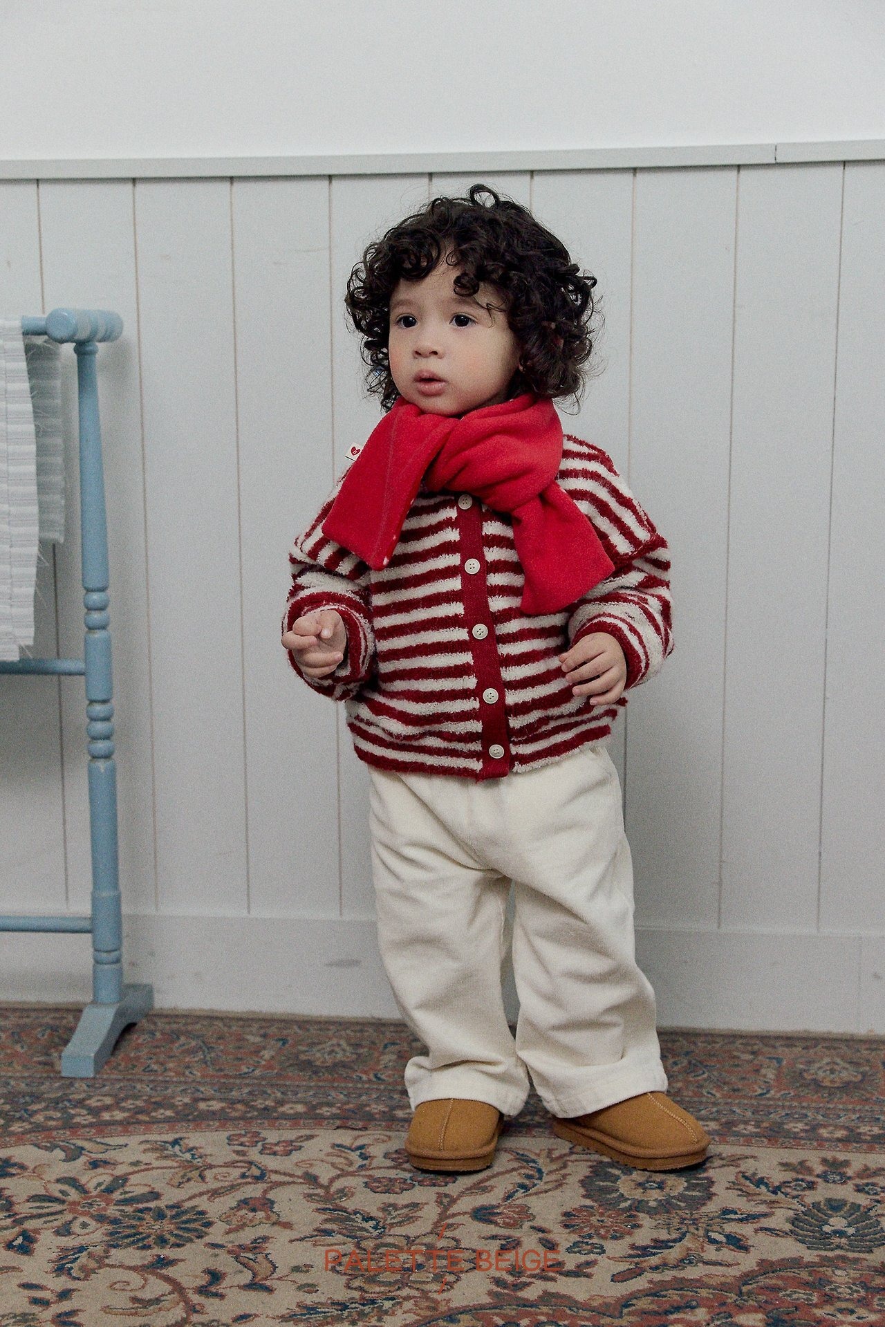 the beige［取寄］reversible muffler 26winter