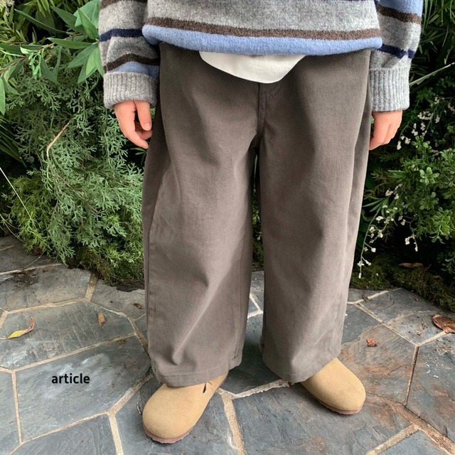 【取寄】article｜orin side-pleat pants｜オリンサイドプリーツパンツ｜S-JM｜kids&jr｜26 autumn