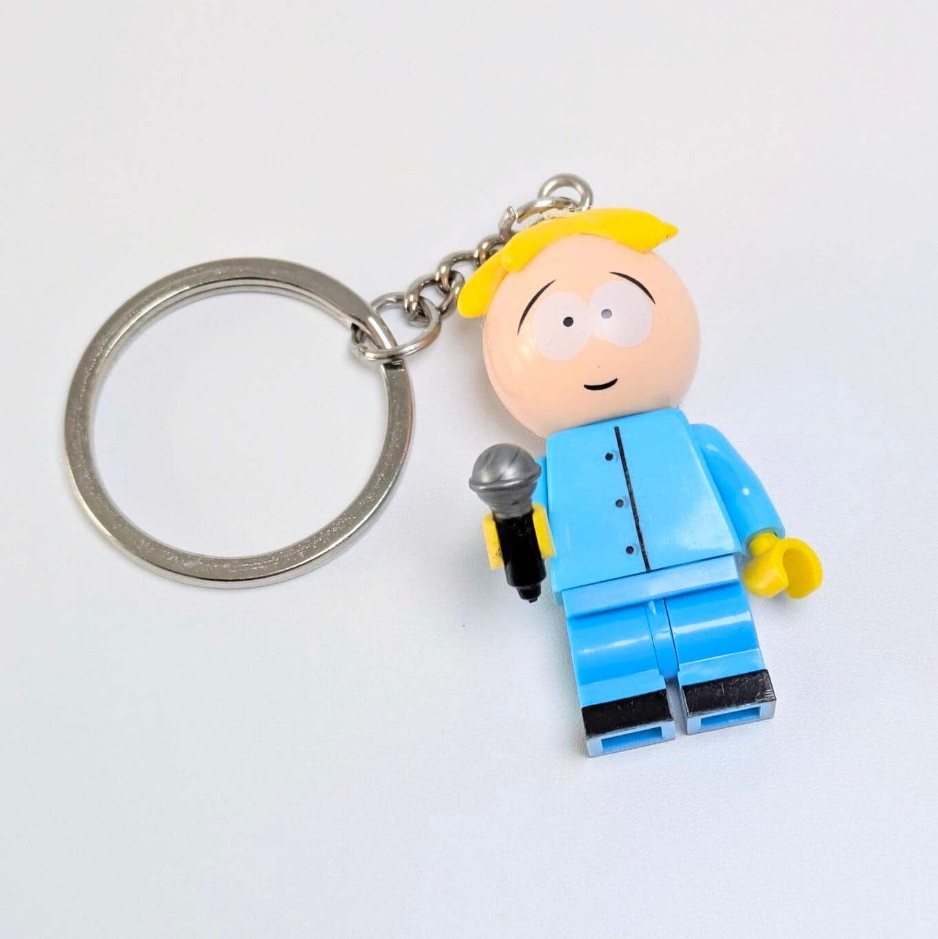 ★ブロックフィギュアキーホルダー★【 South Park ( サウスパーク ) 】バターズ・ストッチ〚アメリカン雑貨 アメトイ〛