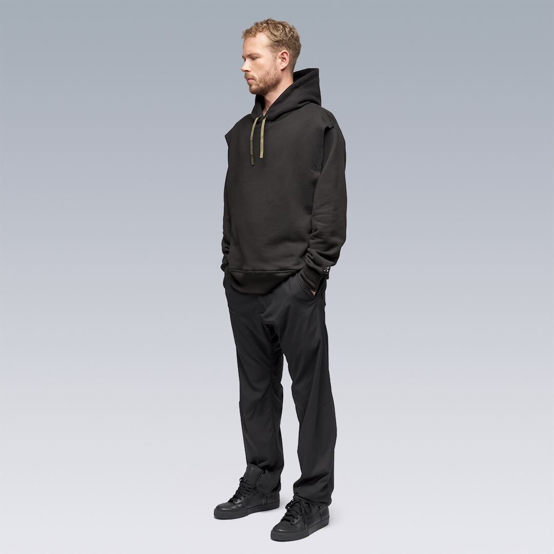 ACRONYM”S26-PR NEXT TO SKIN ORGANIC COTTON HOOEDE SEWATSHIRT BLACK