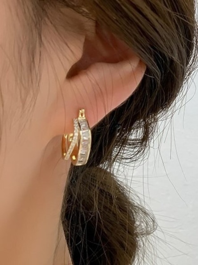 Square earrings（スクエアイヤリング）b052