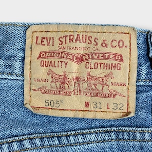 【LEVI'S】505 デニム ジーンズ ジーパン W31 L32 インド製 レギュラーフィット REGULAR FIT リーバイス us古着