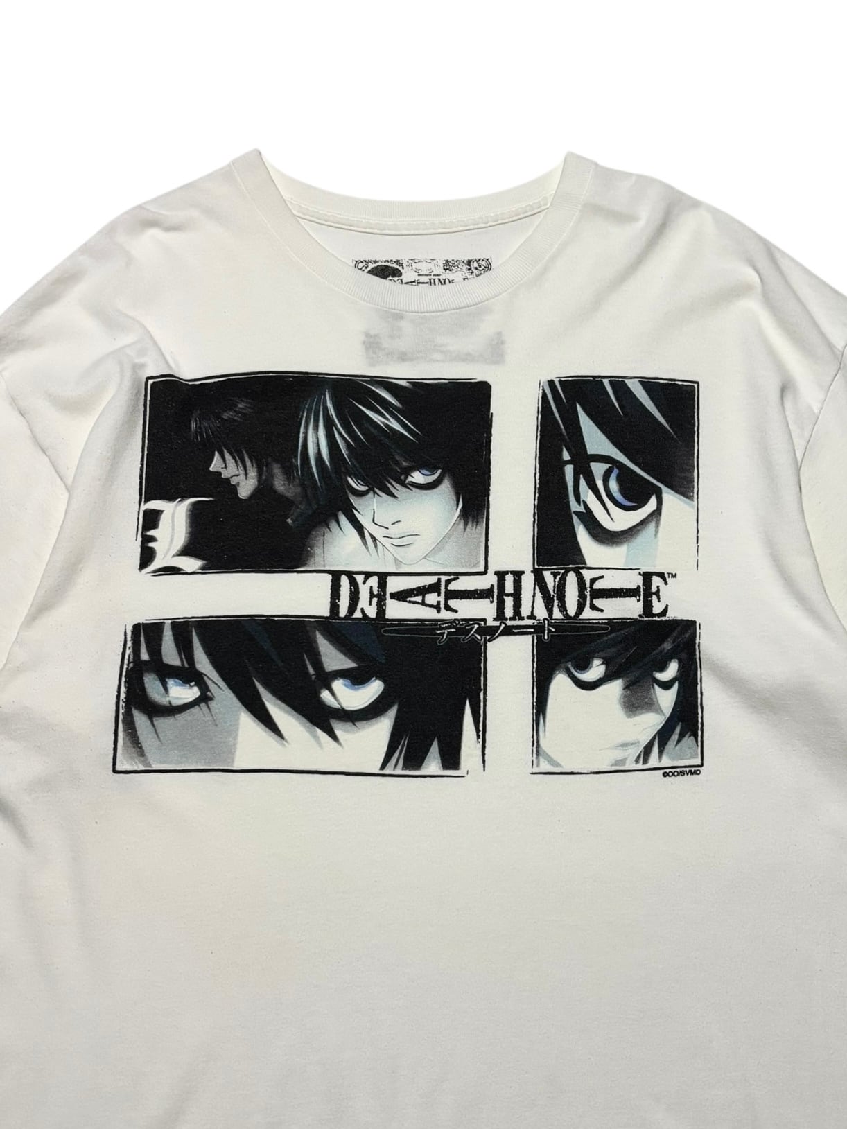 DEATH NOTE “L” グラフィックTシャツ ホワイト XL 正規品 アニメキャラ