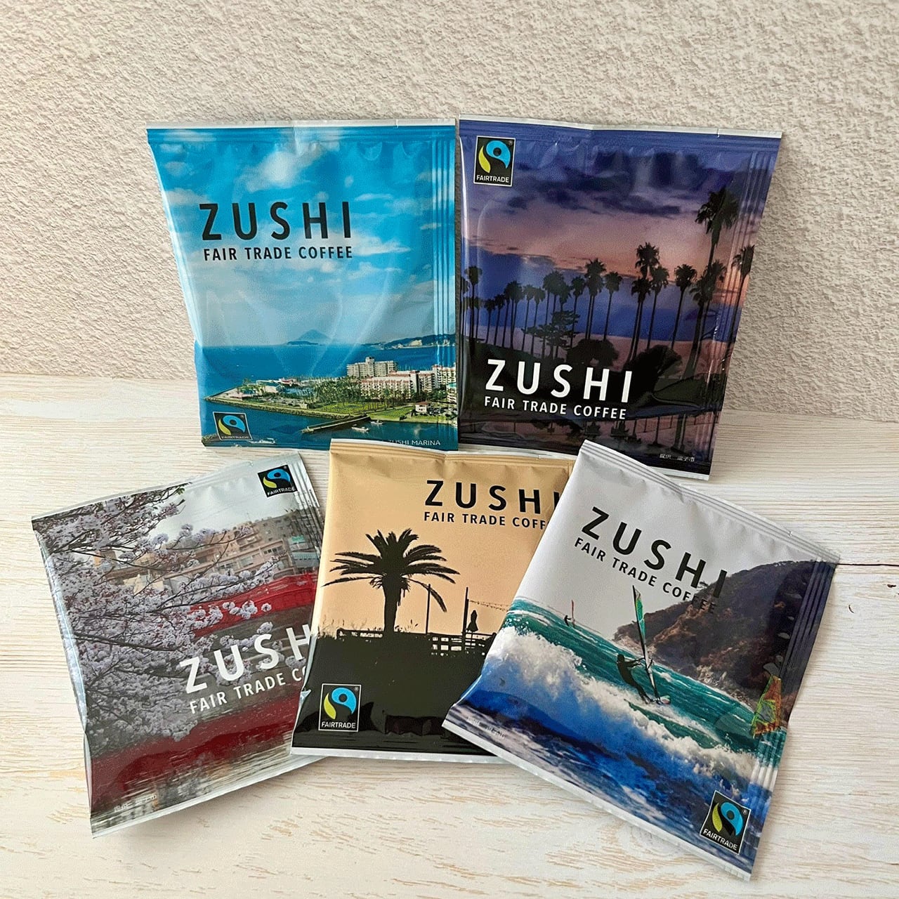 ZUSHI FAIR TRADE COFFEE ドリップバッグ5袋・ギフトボックス ZUSHI FAIR TRADE COFFEE ドリップバッグ5袋・ギフトボックス