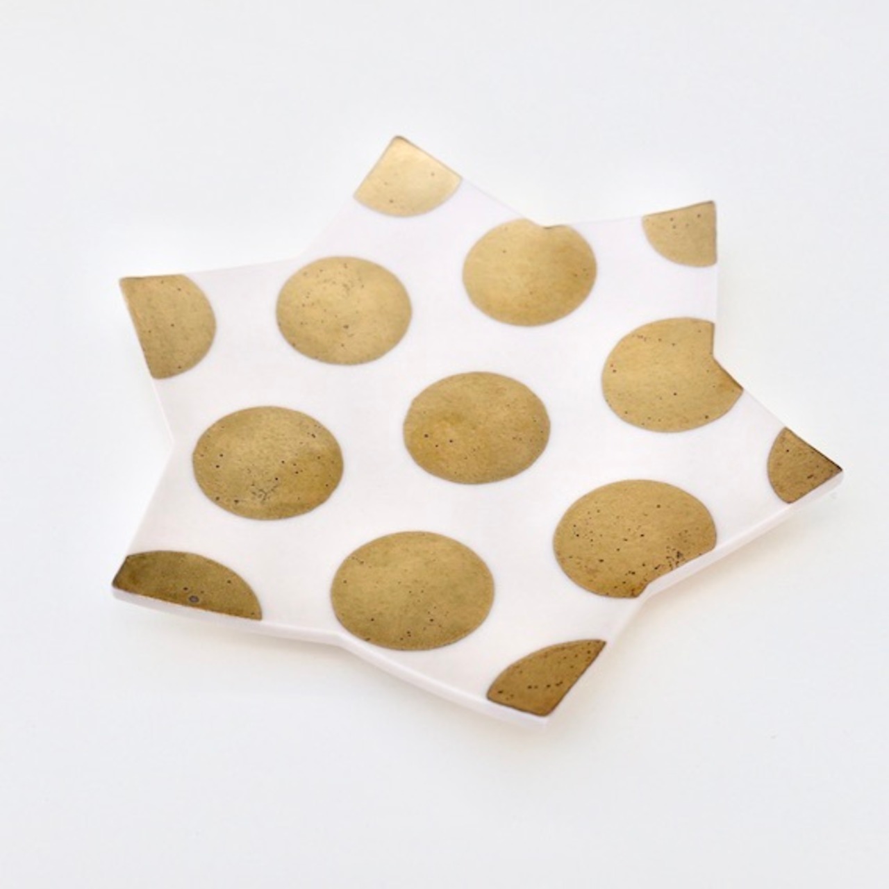 MUMCA 丸谷牧子 作 水玉星小皿 / Dotty Star Plate / 2104400000207