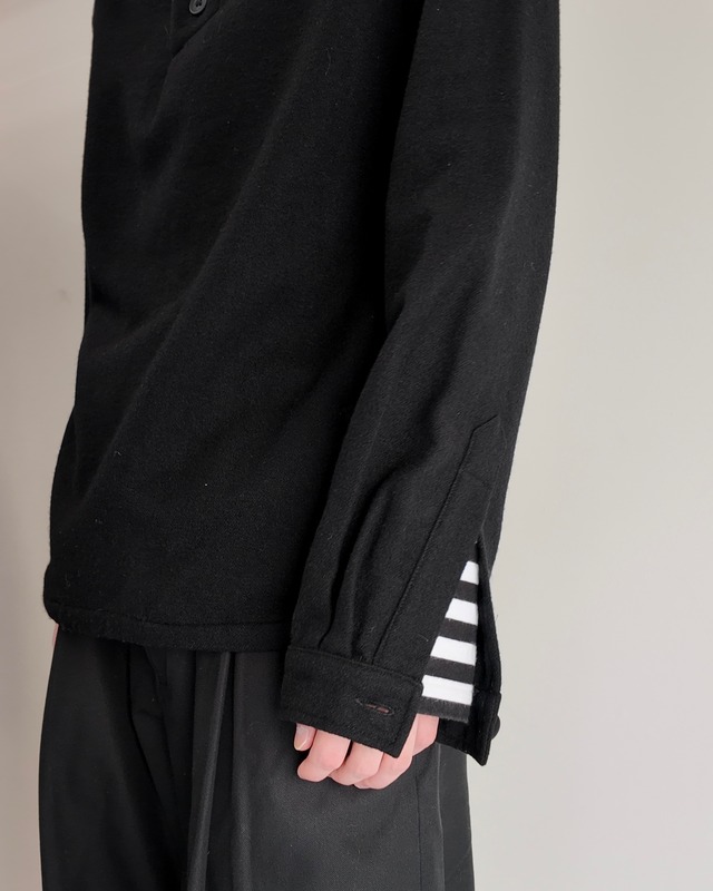 【A.P.C】fleece pull over polo top
