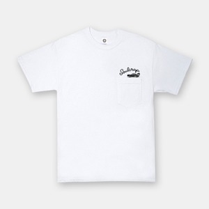 Soulcrap Pocket Tee (white) / Logo (Front) & “Riddim & Blues” (Back)