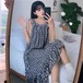 ✞ ラウンドネックチェック柄プリント柄カジュアルナイト スウィート ✞ゴスロリ SM ミリ 甘ロリ クラロリ 和ロリ エレガント 黒ロリ 姫ロリ 華ロリ BB-BB7903590