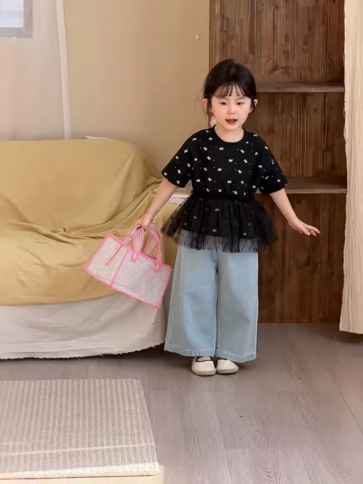 リボンチュールトップス