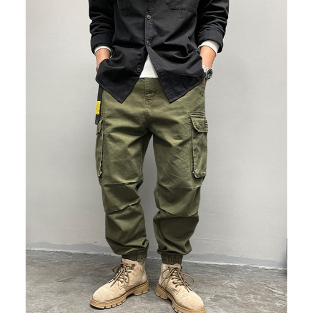 Side pocket design pants C2360