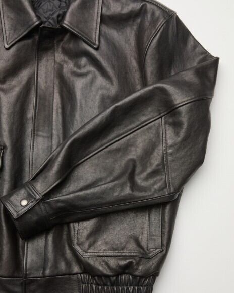 ☆【COOR】VEGETABLE LEATHER A-2 JACKET | もごつ