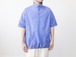 【ラスト1点】MANUAL ALPHABET / O/D PULLOVER S/S SHIRTS - BLUE　マニュアル アルファベット / オーバーダイ プルオーバー 半袖 シャツ