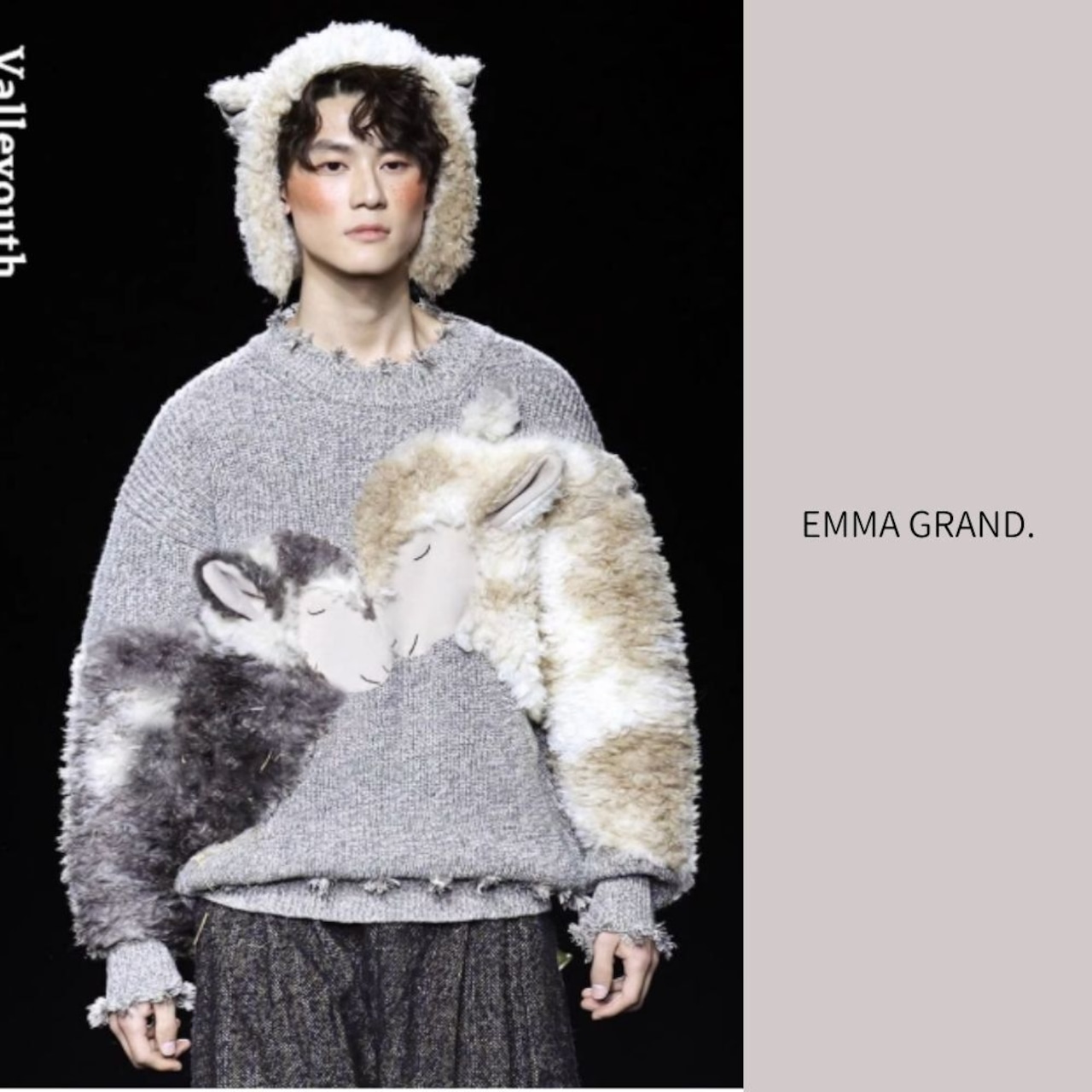 眠れる仔羊たちのニットセーター E00593