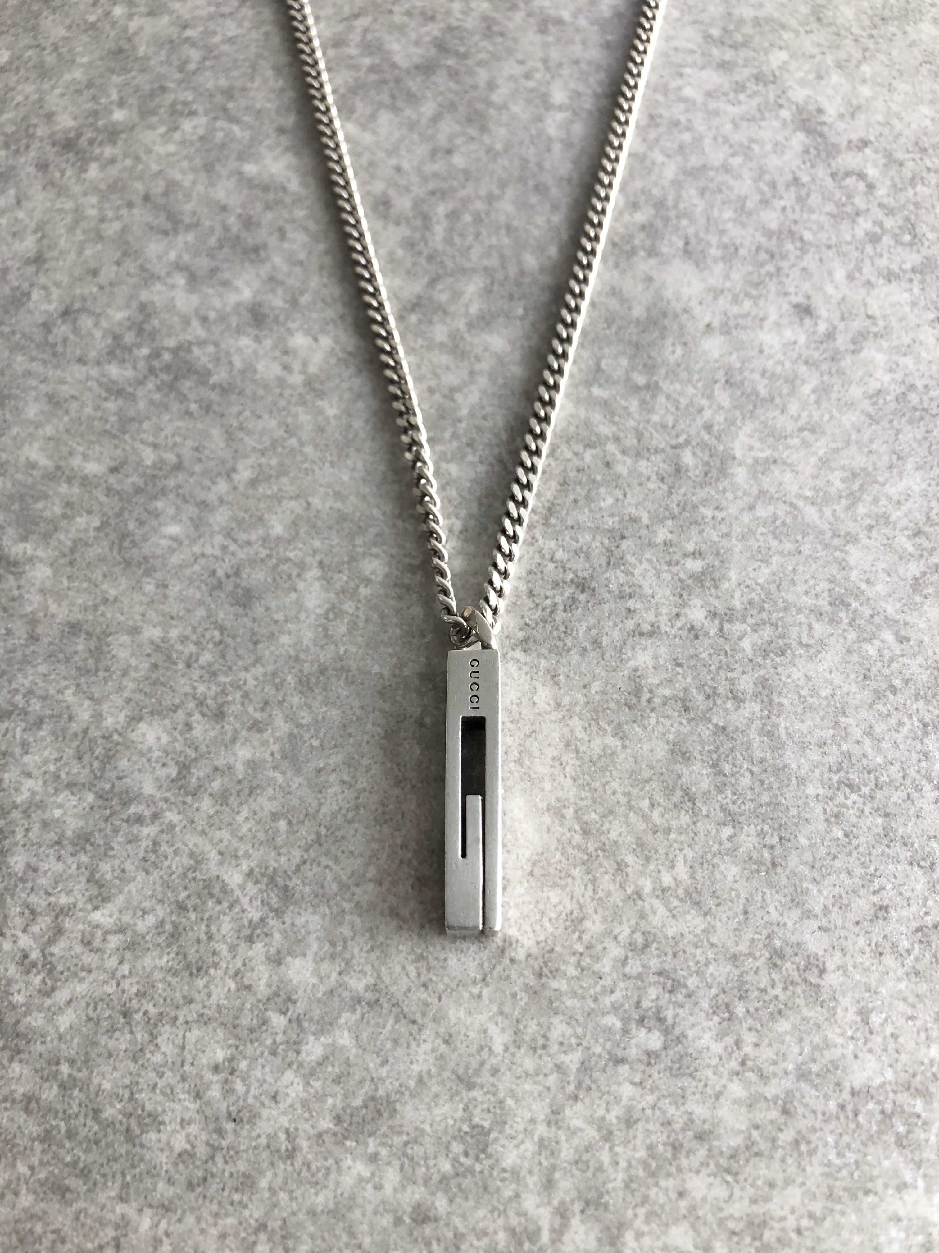 GUCCI グッチ ネックレス シルバー Gロゴ 925 ネックレス vintage