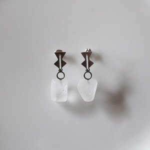 konpeki  ピアス　シルバー×soma galass